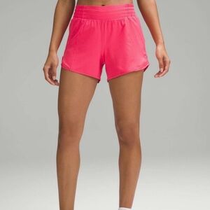 Lululemon Hotty Hot High Rise Shorts 4” Lip Gloss size 4